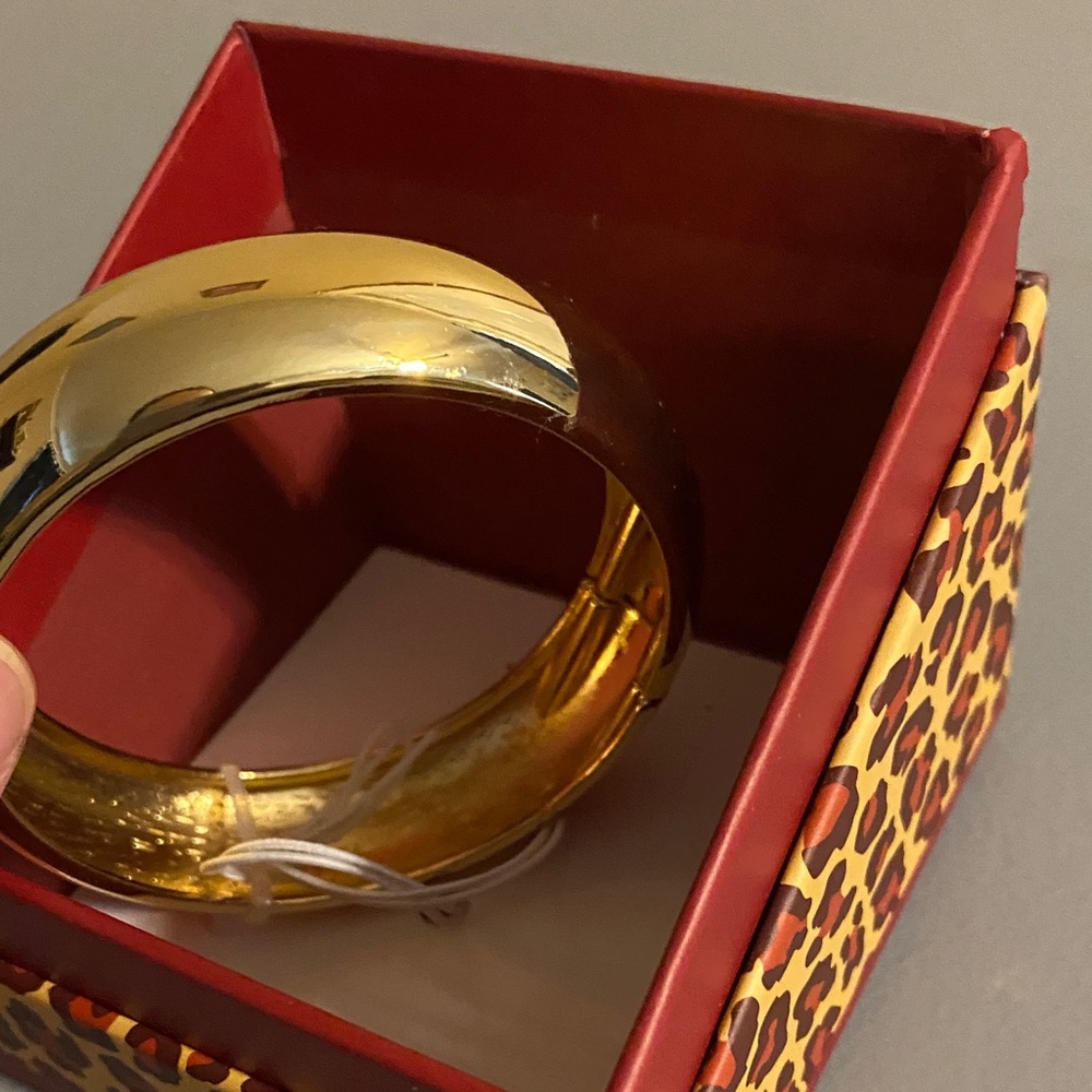 House of Harlow Elegant Gold Tone Bangle Bracelet